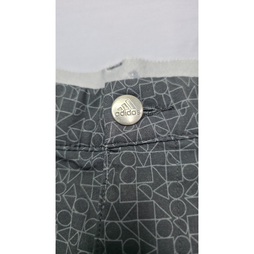 Adidas Shorts Mens 30 x 9 Charcoal Gray Golf Performance Geometric Print Casual - Picture 4 of 11
